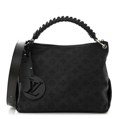 Louis Vuitton Mahina Beaubourg Hobo MM Black 1 of 9