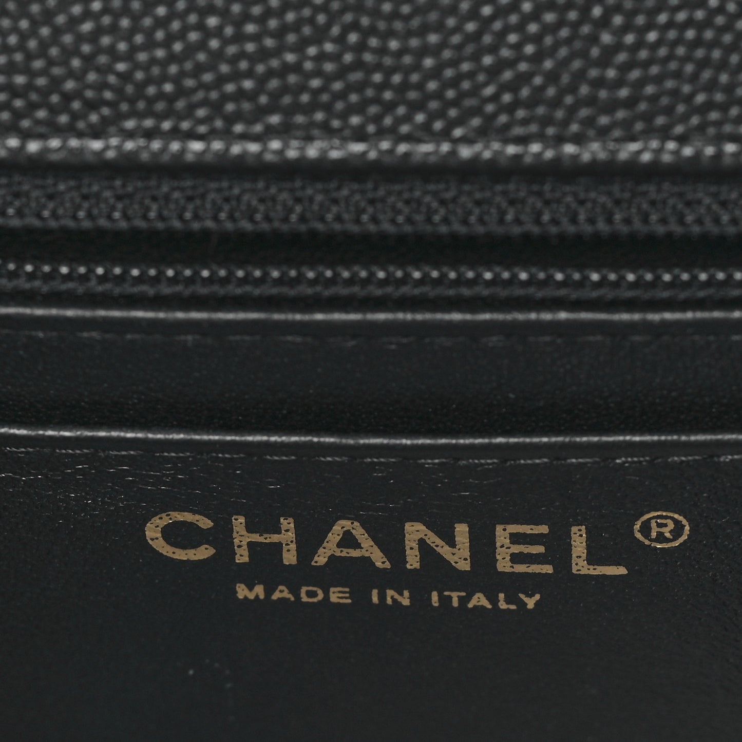 Caviar Quilted Mini Square Flap Black