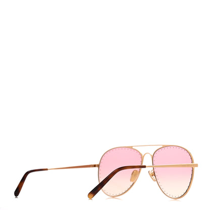 Louis Vuitton Metal LV Trunk Pilot Sunglasses Z1508U Pink 4 of 6
