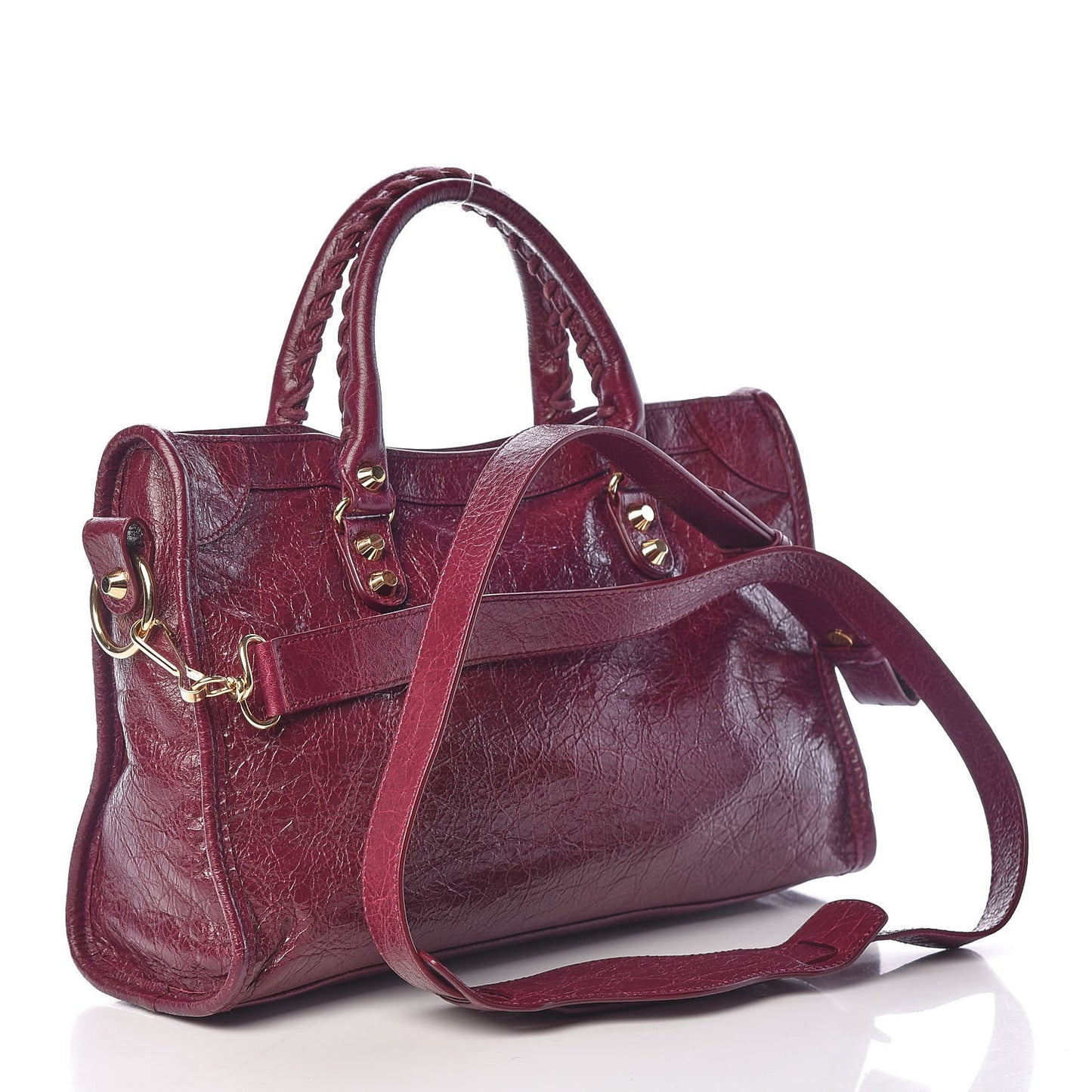 Agneau Classic Gold Hardware S City Violet Prune
