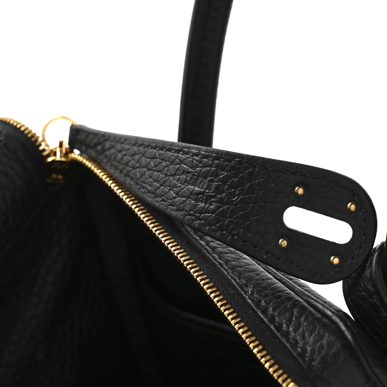 Hermes Taurillon Clemence Lindy 26 Black 7 of 11