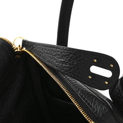 Hermes Taurillon Clemence Lindy 26 Black 7 of 11