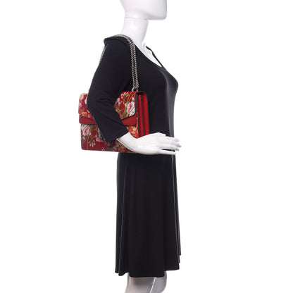 Gucci Calfskin Blooms Print Medium Dionysus Shoulder Bag Romantic Cherry Multicolor 2 of 11