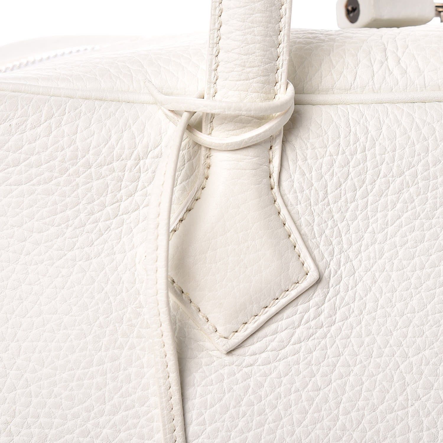 Hermes Taurillon Clemence Victoria II 35 White 8 of 19