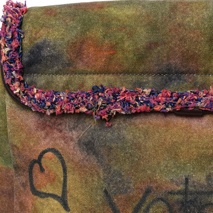 Chanel Washed Toile Graffiti On The Pavements Messenger Khaki Multicolor 15 of 15