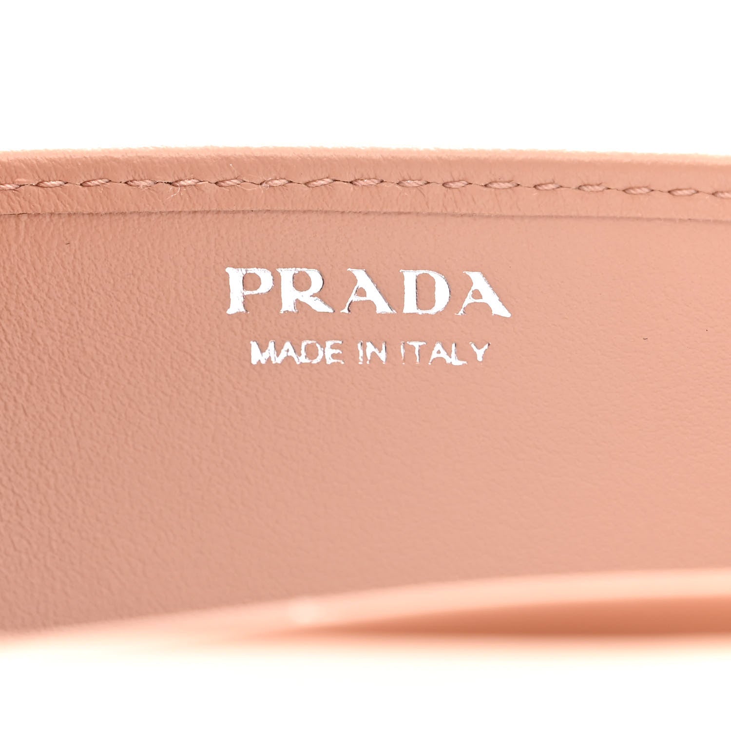 Prada Soft Calfskin Impunture Diagramme Chain Wallet Cipria 6 of 11