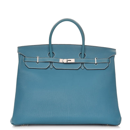 Hermes Togo Birkin 40 Blue Jean 1 of 37