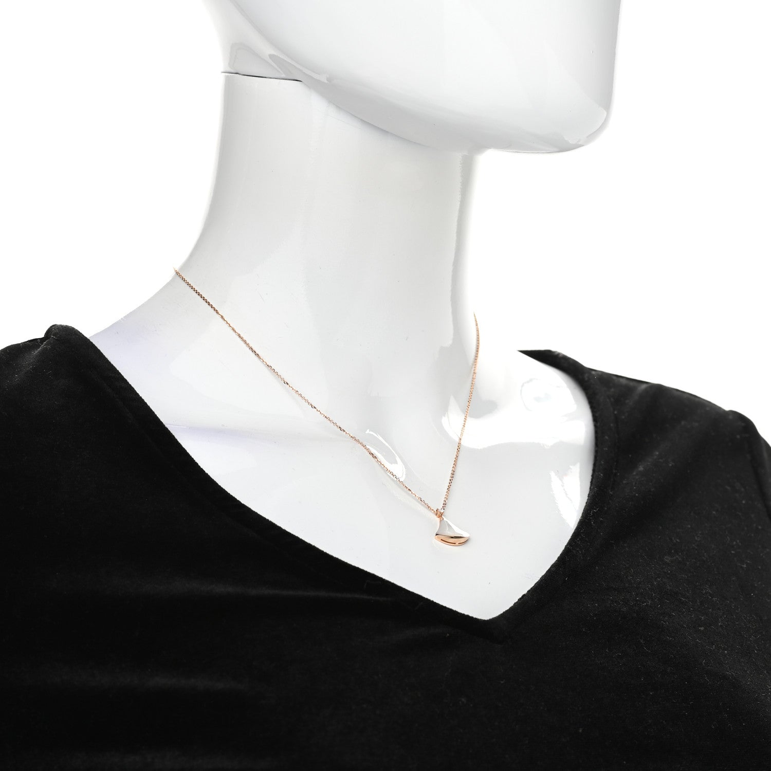 Bulgari 18K Rose Gold Diamond Mother of Pearl Small Divas' Dream Pendant Necklace 2 of 9