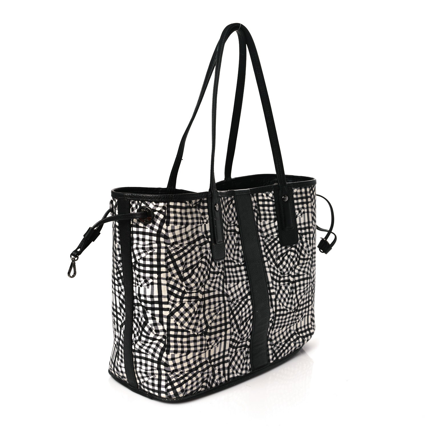 MCM Visetos Medium Liz Reversible Shopper Tote Black 4 of 12