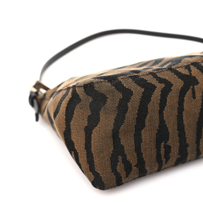 Fendi Canvas Tiger Print Pochette Brown 7 of 8