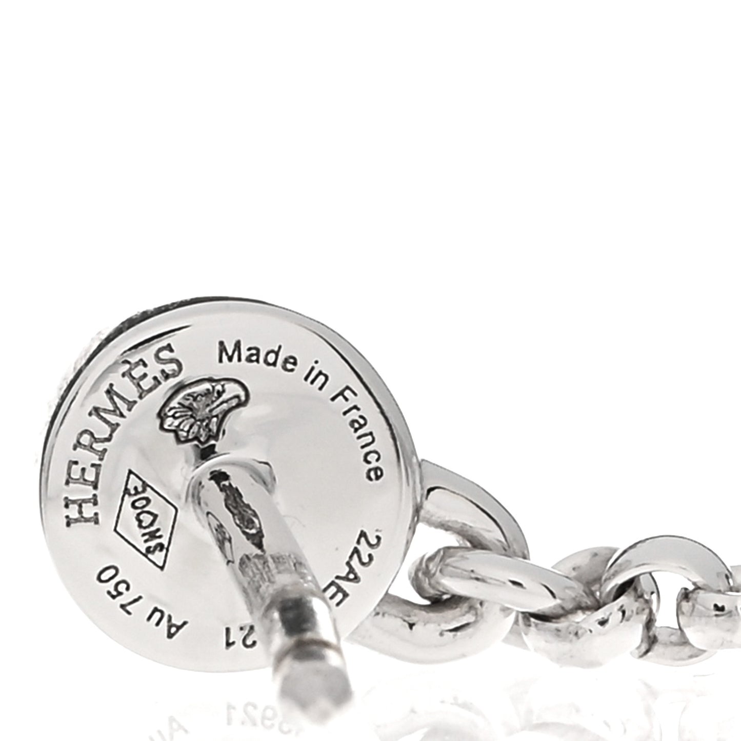 18K White Gold Diamond Kelly Clochette Drop Earrings