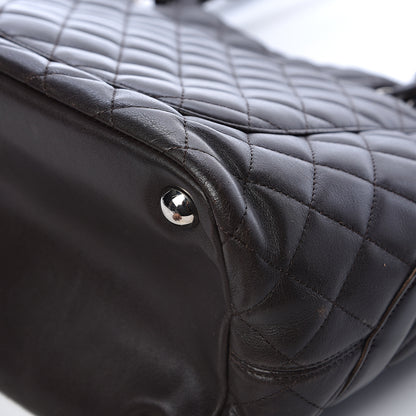 Chanel Calfskin Quilted Large Cambon Tote Brown 15 of 15