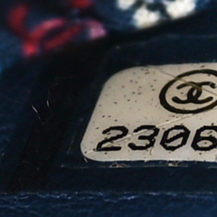 Chanel Lambskin Quilted Medium Cuba Cosmetic Case Navy 7 of 11