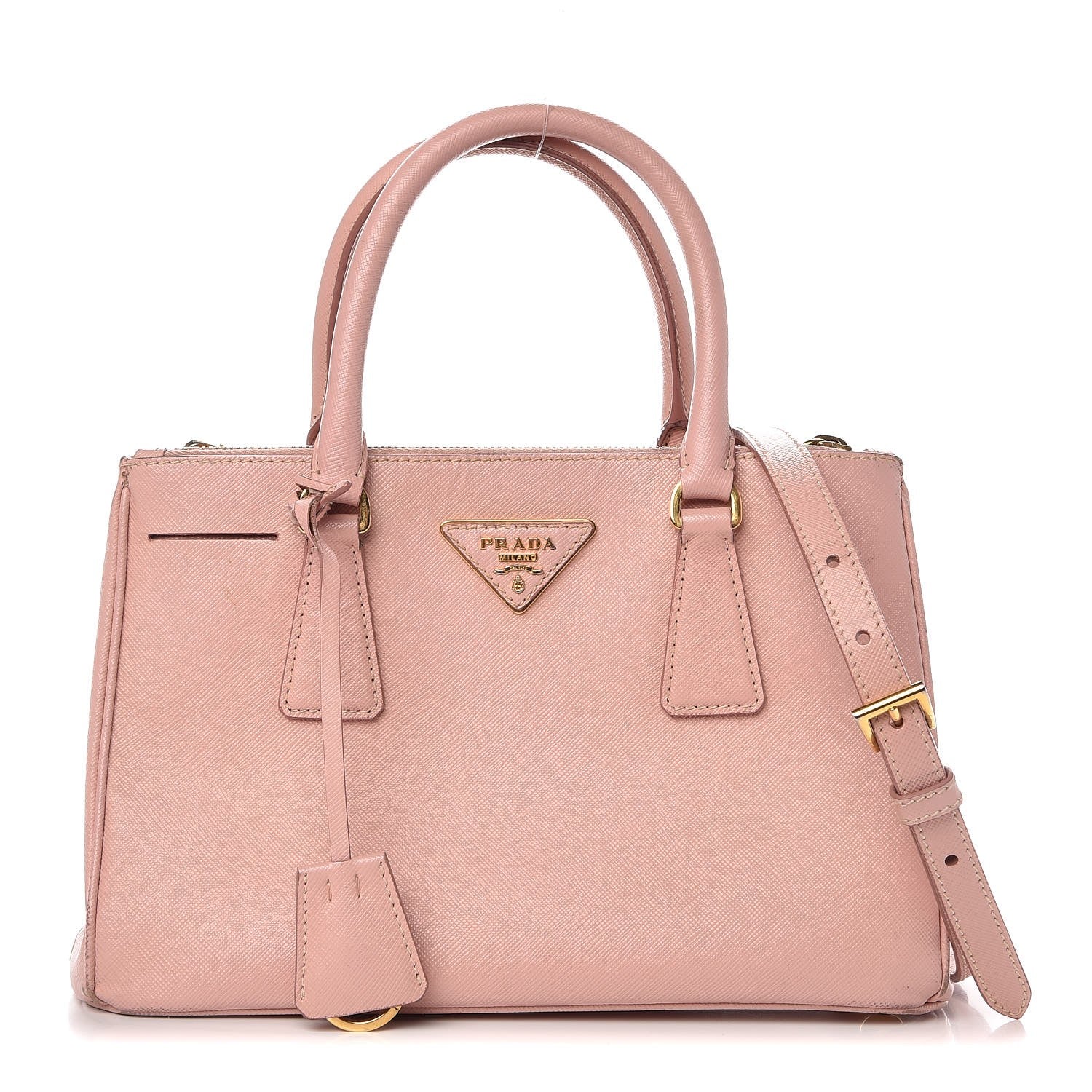 Prada Saffiano Mini Galleria Double Zip Tote Orchidea 1 of 19