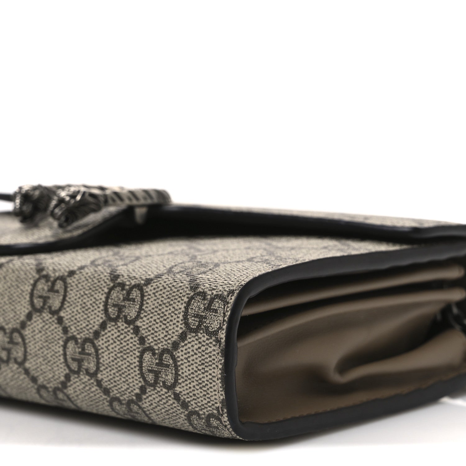 Gucci GG Supreme Monogram Mini Dionysus Chain Wallet Beige Taupe 10 of 10