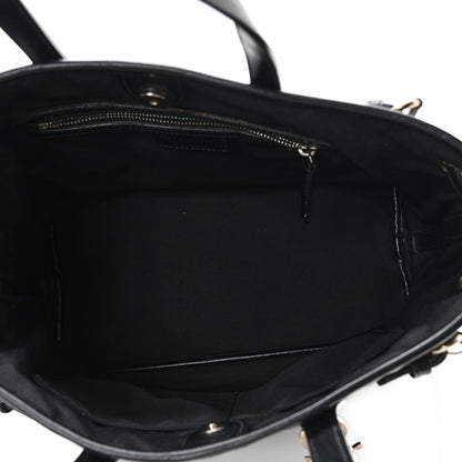Christian Dior Coated Canvas Cannage Mini Panarea Tote Black 5 of 11