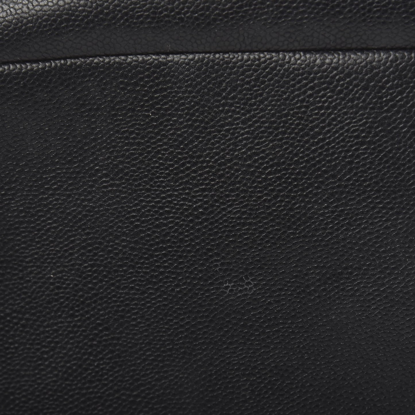 Caviar Quilted Large Coco Camera Case Black