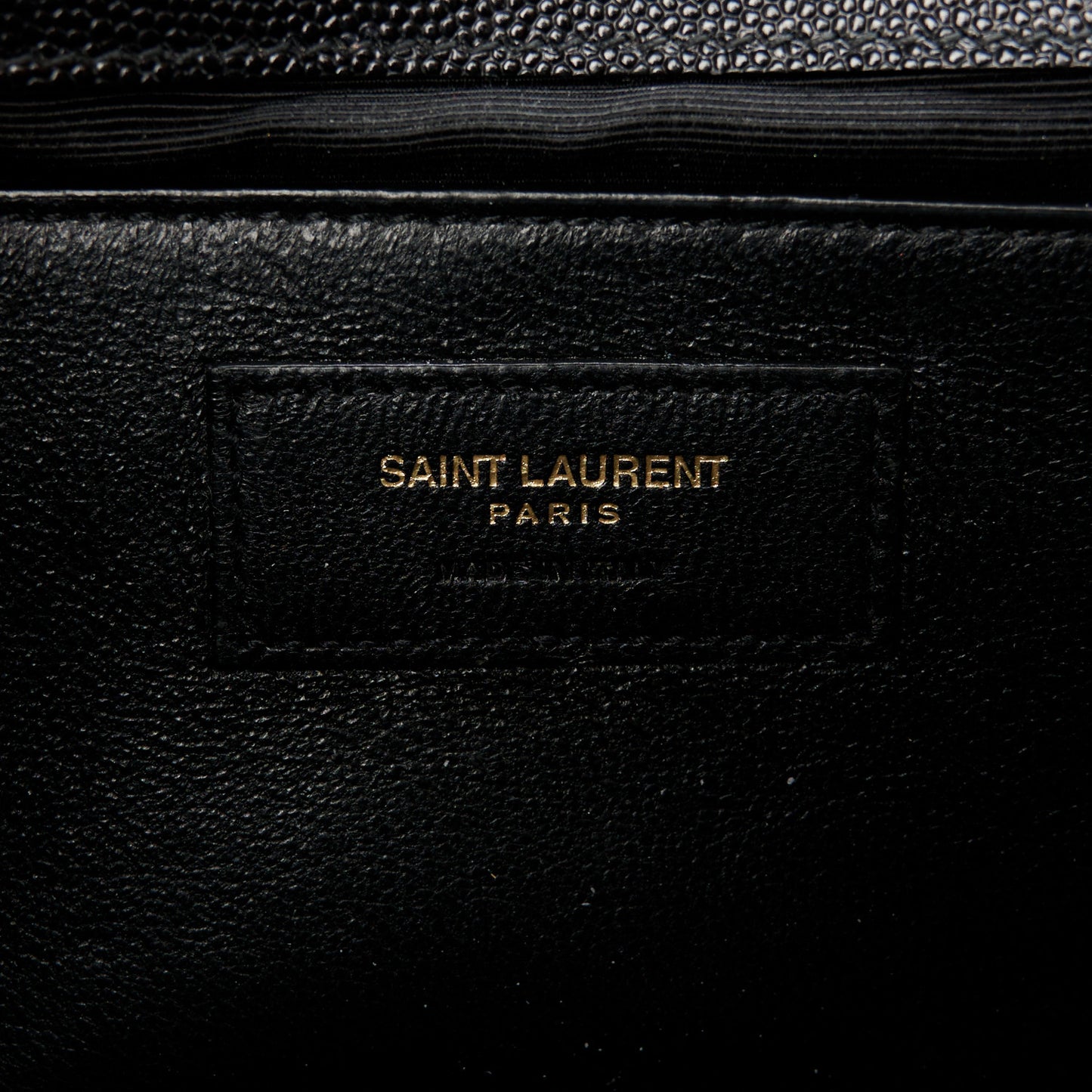Grain De Poudre Medium Classic Monogram Kate Satchel Black