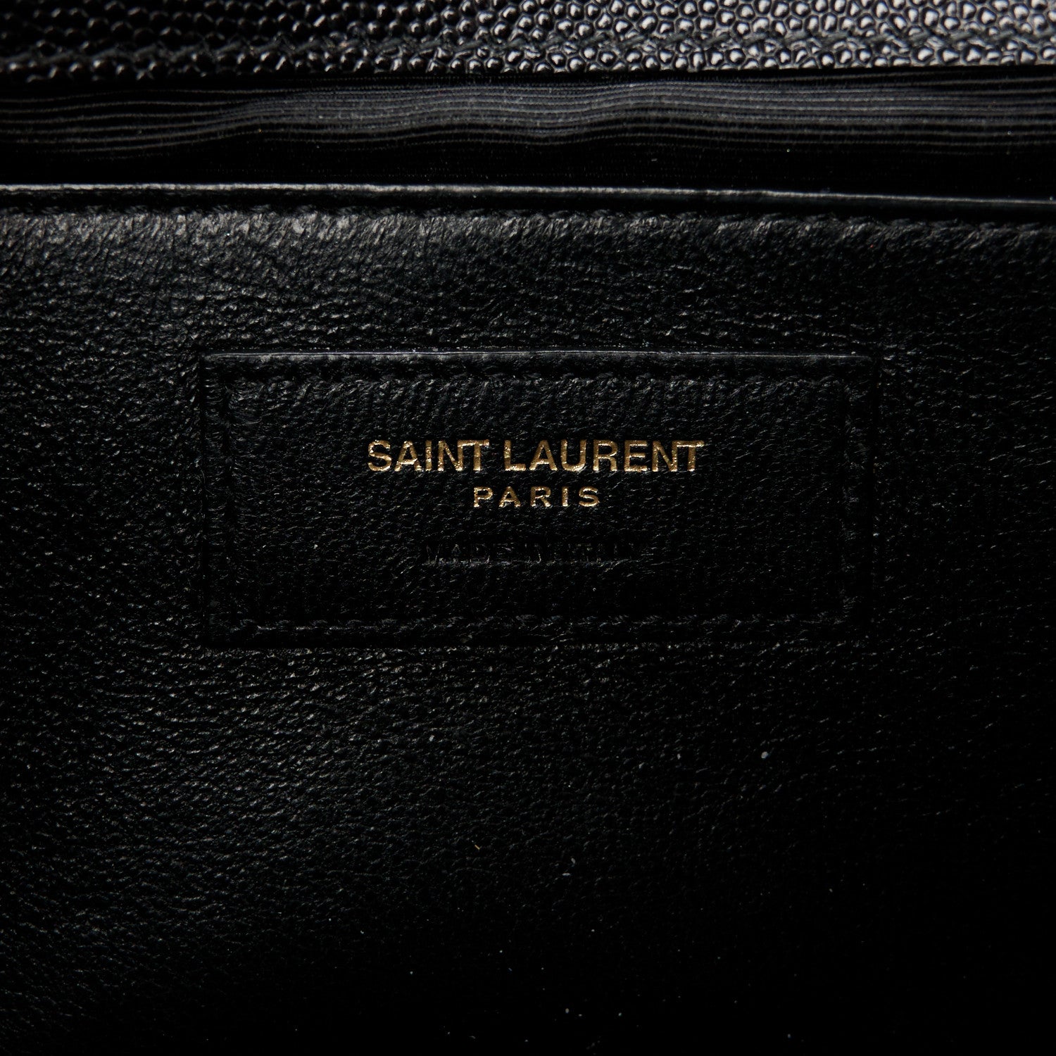 Saint Laurent Grain De Poudre Medium Classic Monogram Kate Satchel Black 7 of 12