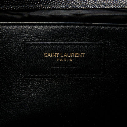 Saint Laurent Grain De Poudre Medium Classic Monogram Kate Satchel Black 7 of 12
