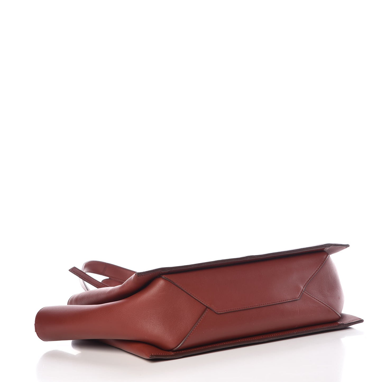 Calfskin Medium Tri-Fold Bag Red Wood