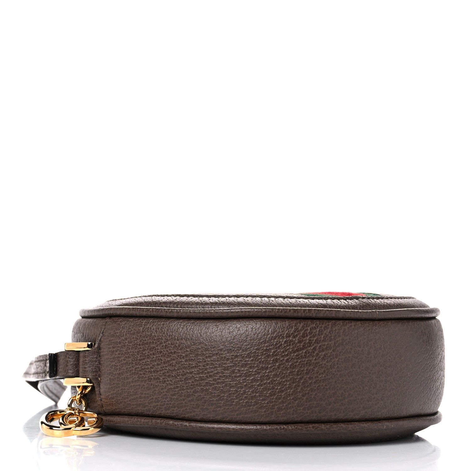 Gucci GG Supreme Monogram Web Ophidia Circle Wristlet Beige New Acero 4 of 10
