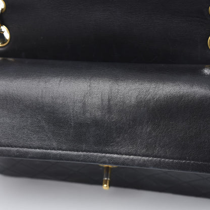 Chanel Lambskin Quilted Medium Double Flap Black 15 of 19
