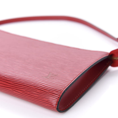 Louis Vuitton Epi Pochette Accessories 24 Castillan Red 7 of 11