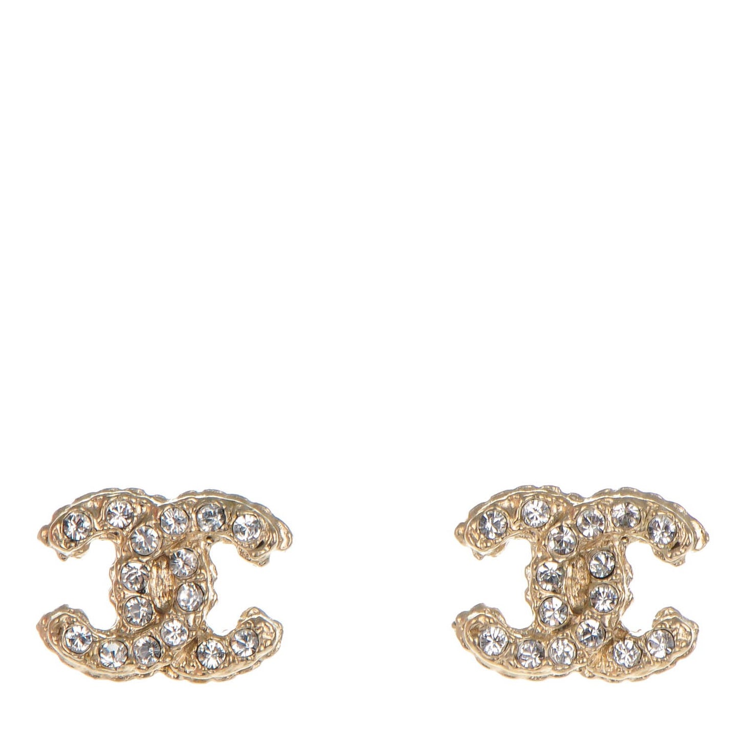 Crystal Timeless CC Earrings Gold