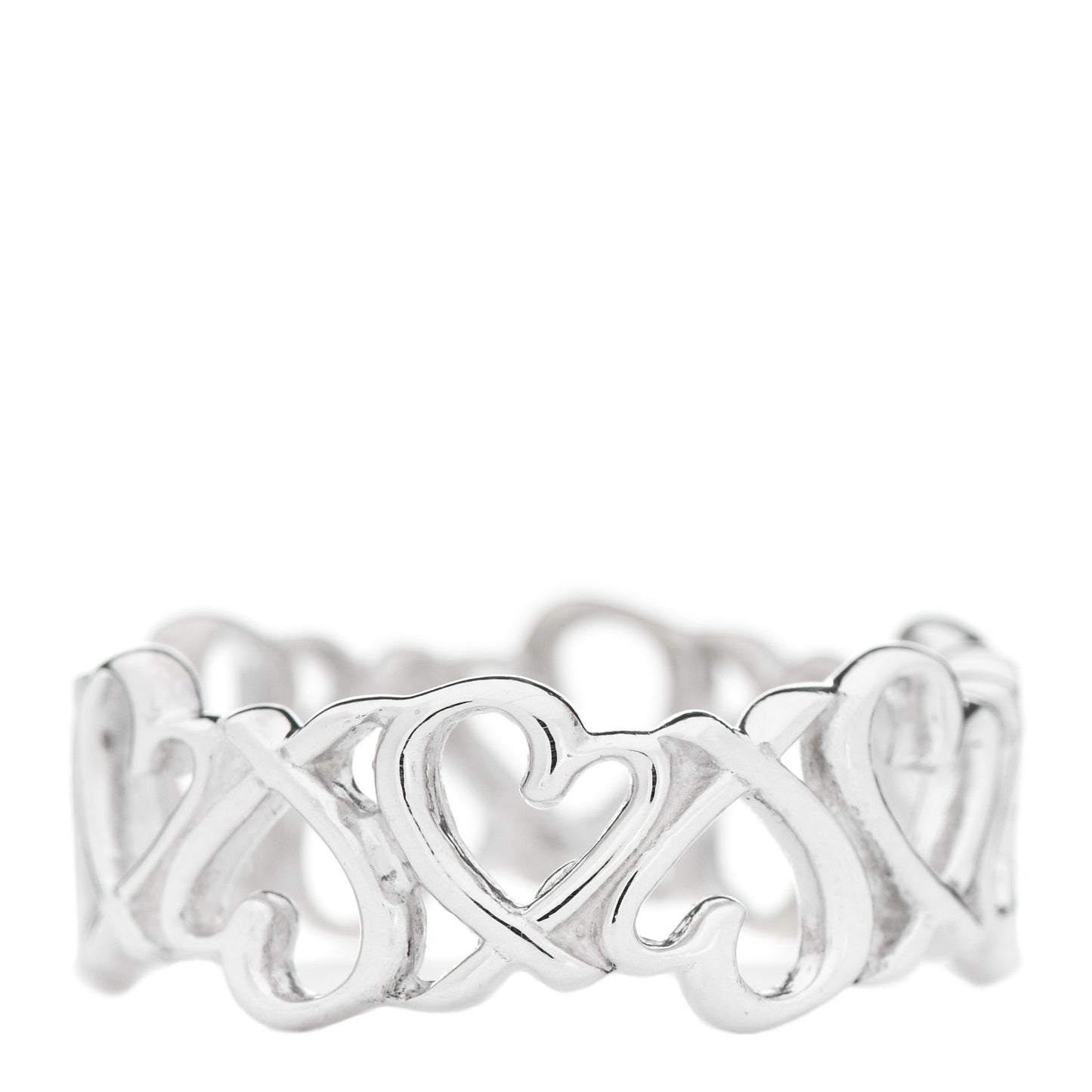 Sterling Silver Paloma Picasso Loving Heart Band Ring 51 5.75
