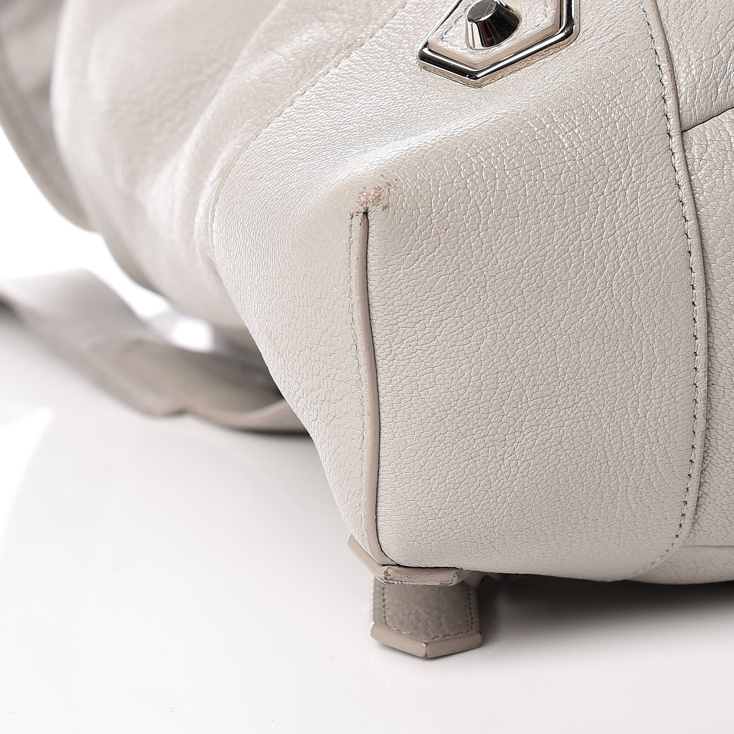 Balenciaga Chevre Silver Metallic Edge Hardware Backpack Gris Glace 9 of 10