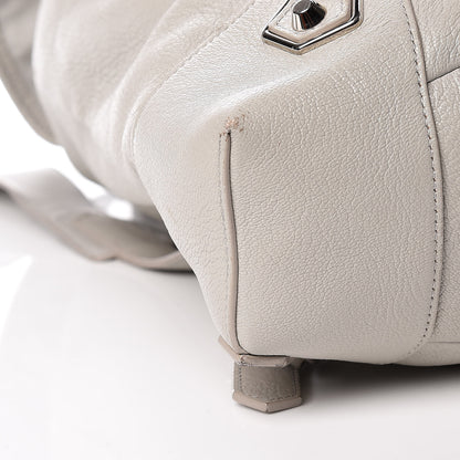 Balenciaga Chevre Silver Metallic Edge Hardware Backpack Gris Glace 9 of 10