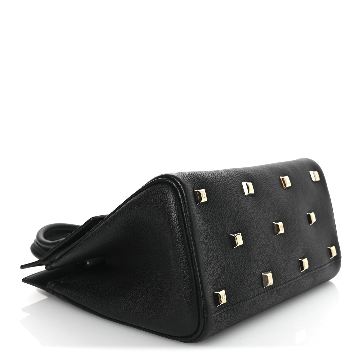 Hammered Calfskin The Studio Bag Black
