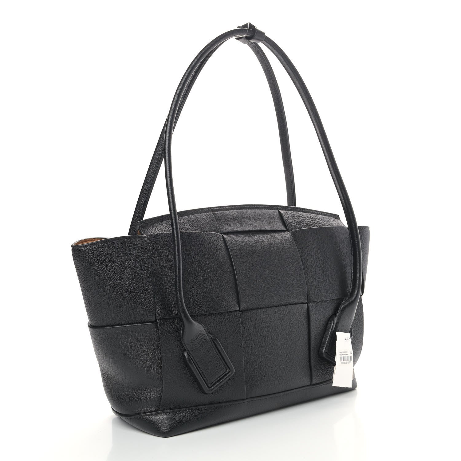 Bottega Veneta Grained Calfskin Maxi Intrecciato Medium Arco Black 3 of 11