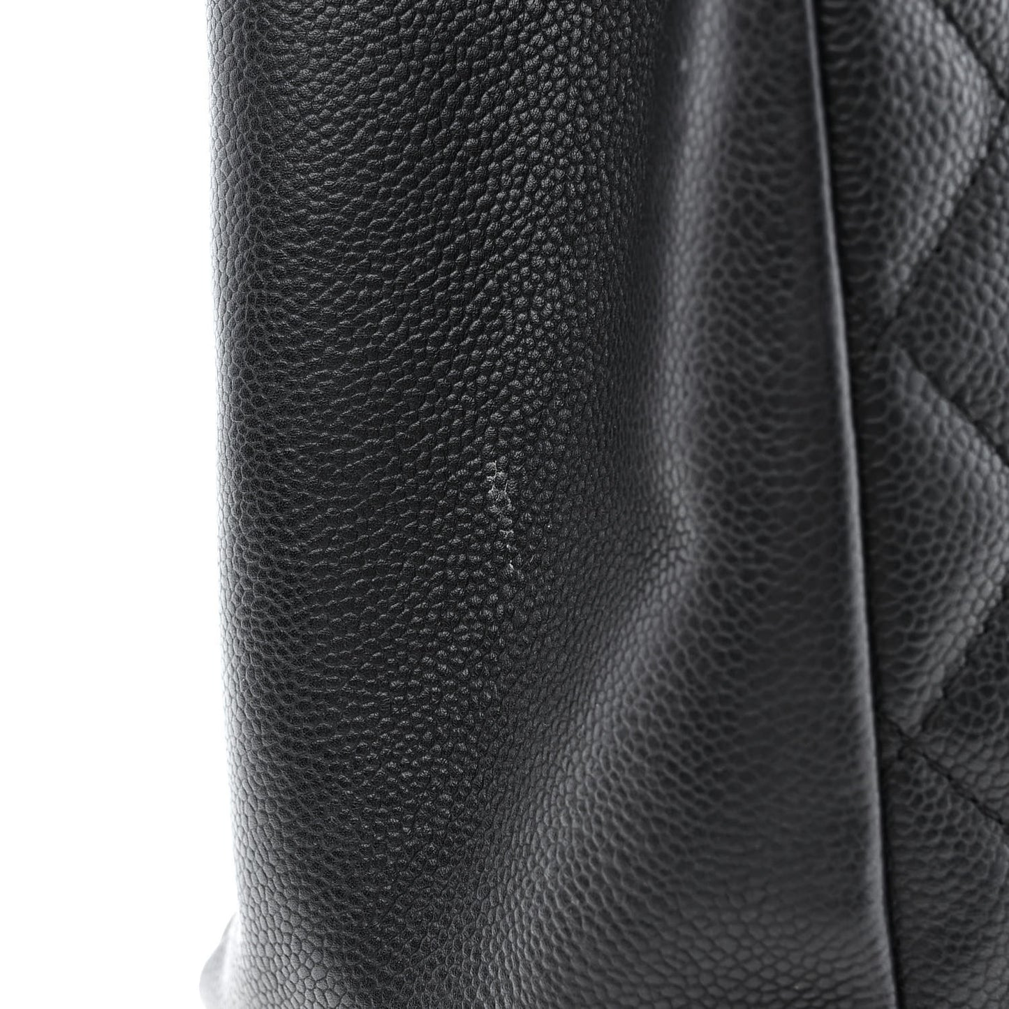 Caviar Quilted Grand Shopping Tote GST Black