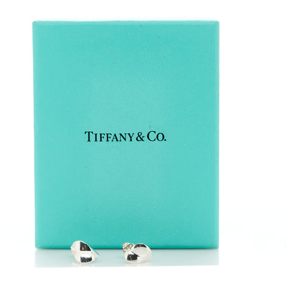 Tiffany Sterling Silver Frank Gehry Folded Heart Earrings 5 of 5