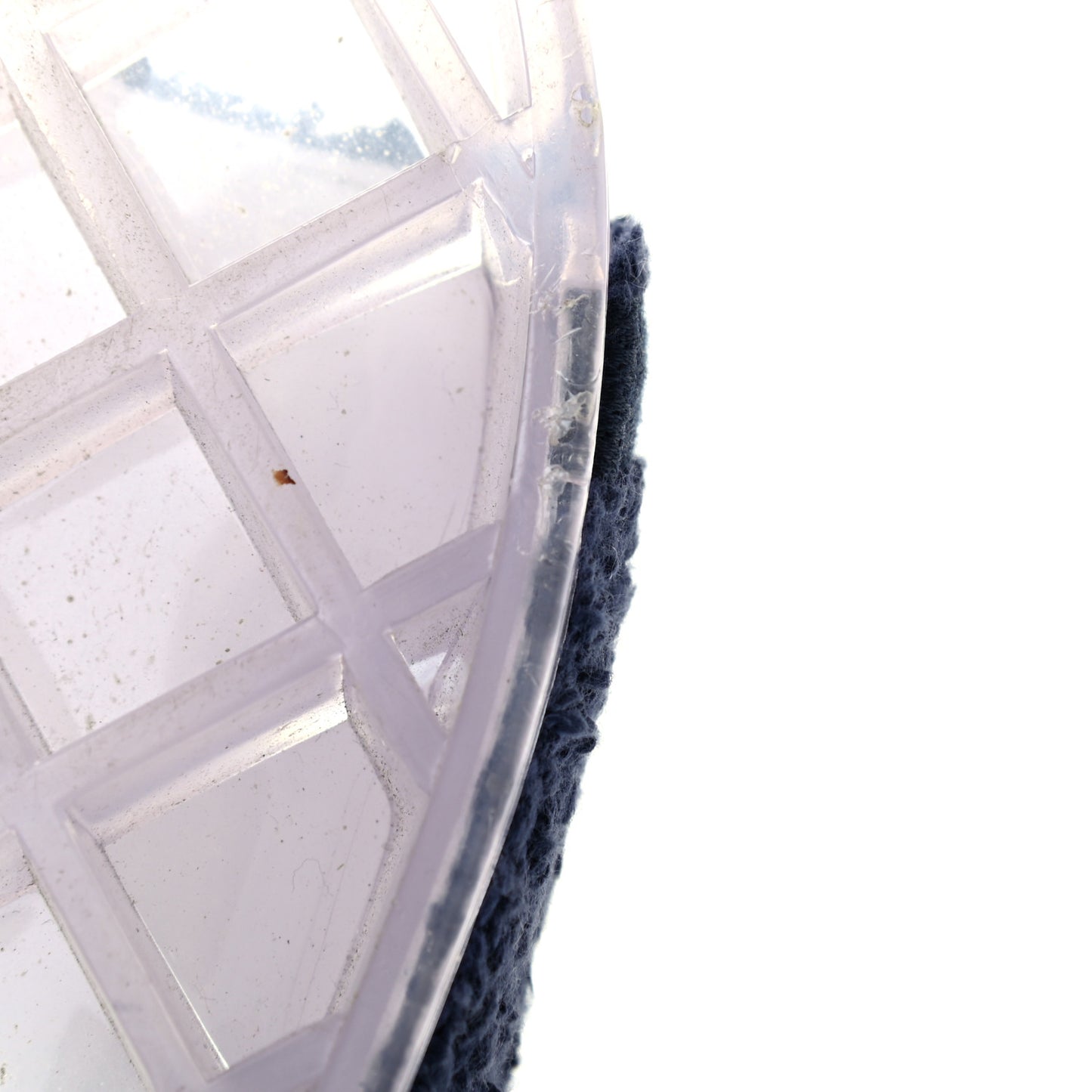 PVC Transparent Fabric CC Flat Slide Sandals 37 Navy