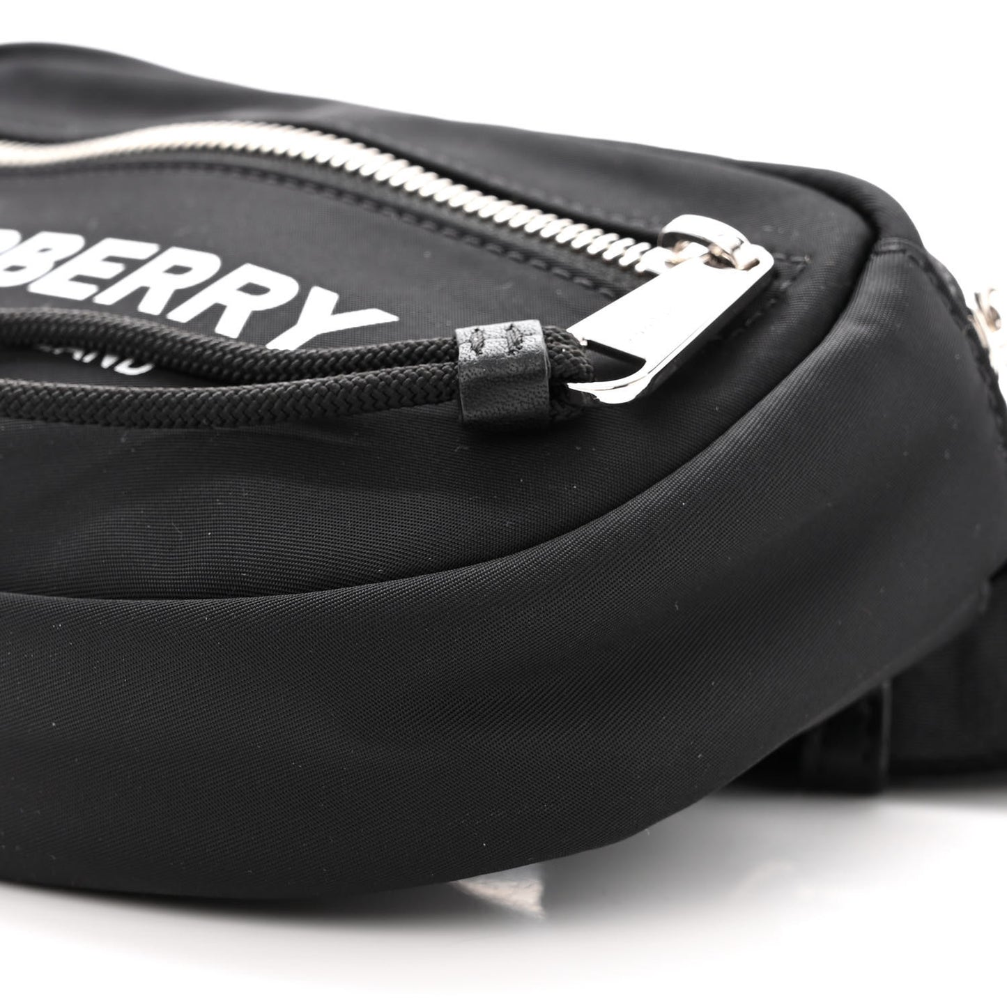Econyl Logo Print Small Cannon Bum Bag Black