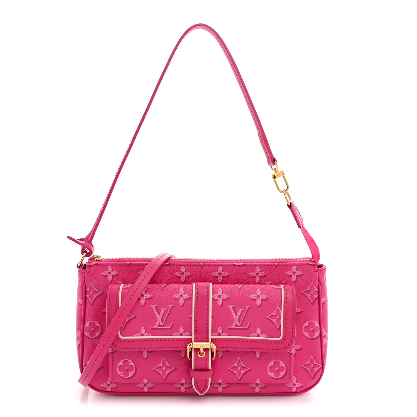 Monogram Fall For You Maxi Multi Pochette Accessories Fuchsia