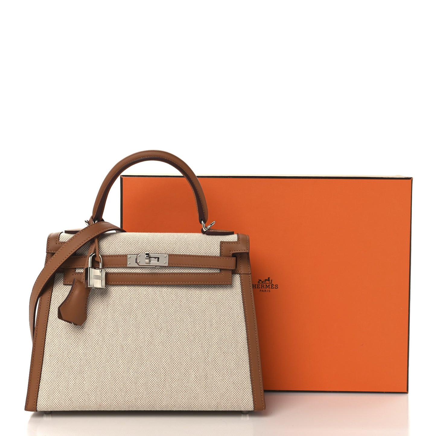Toile H Swift Kelly Sellier 25 Ecru Gold