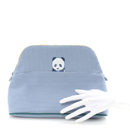 Hermes Cotton Stripe Bolide Passe-Passe Case Bleuet 4 of 16