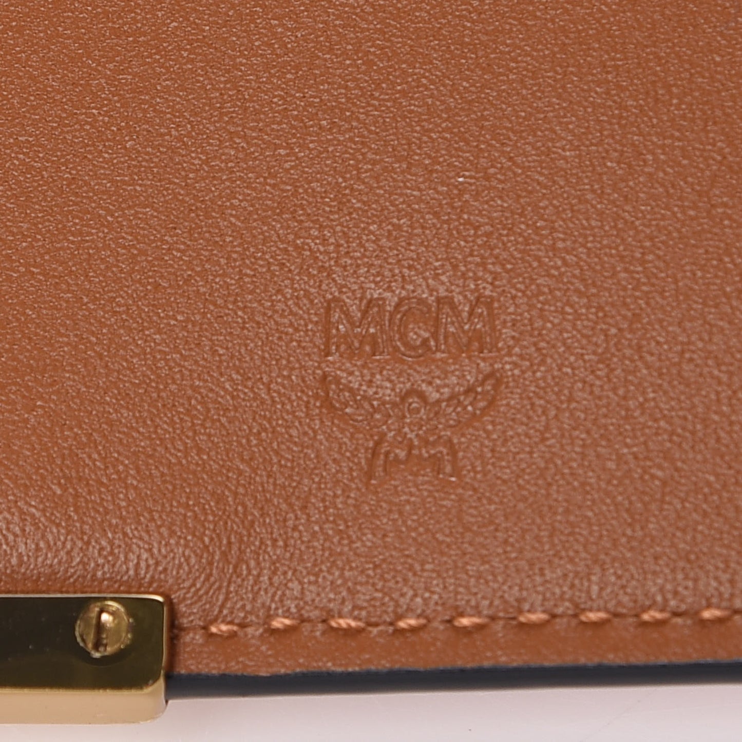 Calfskin Patricia Strap Wallet Cognac
