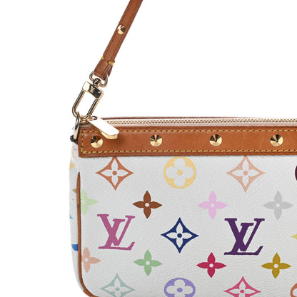 Louis Vuitton Monogram Multicolor Pochette Accessories White 9 of 13