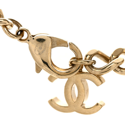 Chanel Crystal CC Chain Links Choker Necklace Gold 4 of 4
