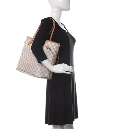 Louis Vuitton Damier Azur Neverfull MM 2 of 9