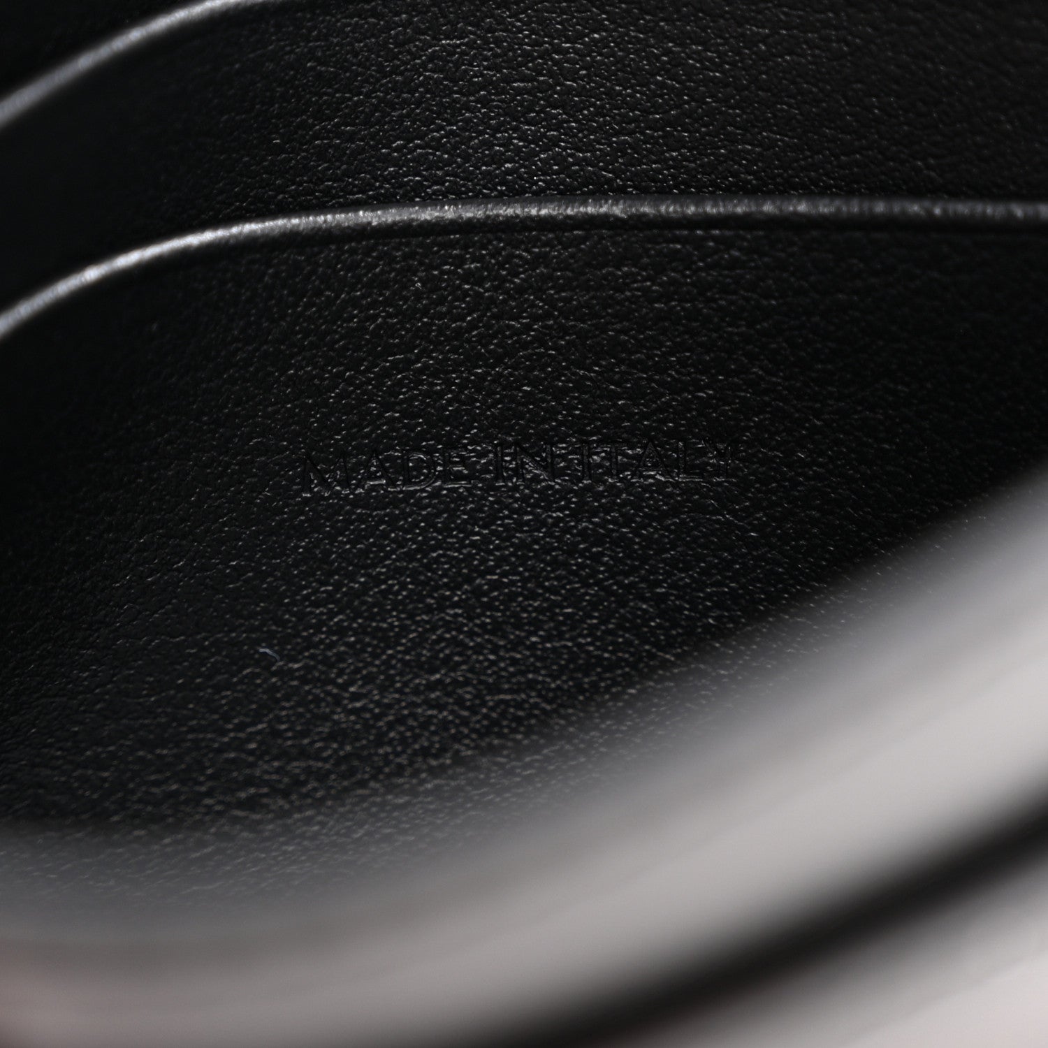 Celine Shiny Calfskin Triomphe Flap Card Holder Black 7 of 9