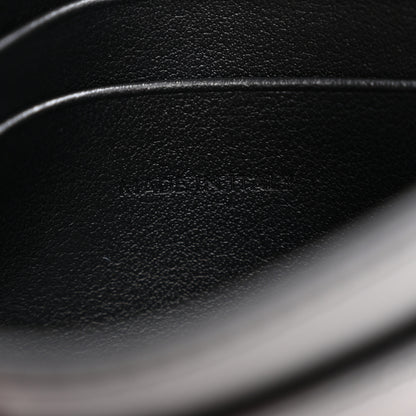 Celine Shiny Calfskin Triomphe Flap Card Holder Black 7 of 9