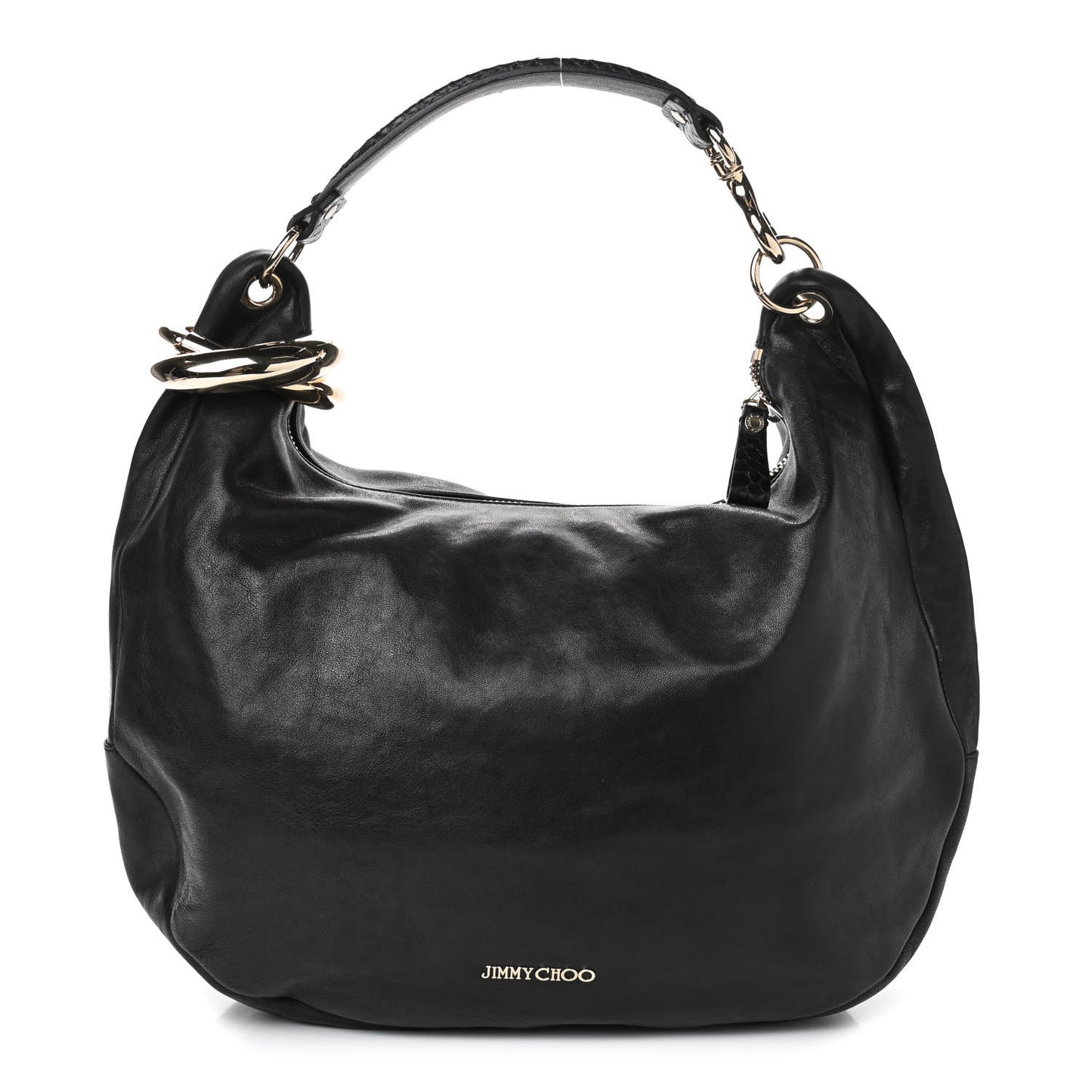 Deerskin Snakeskin Solar Hobo Black