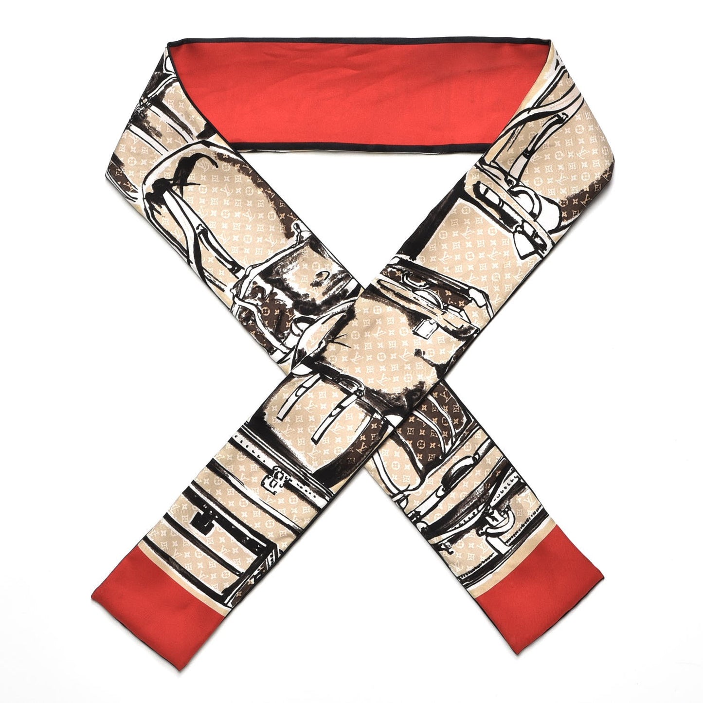 Silk Monogram Trunks Bandeau Brown