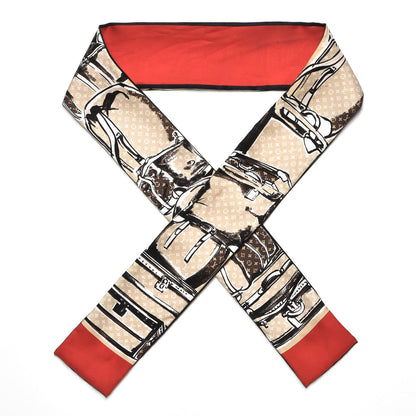 Louis Vuitton Silk Monogram Trunks Bandeau Brown 1 of 4